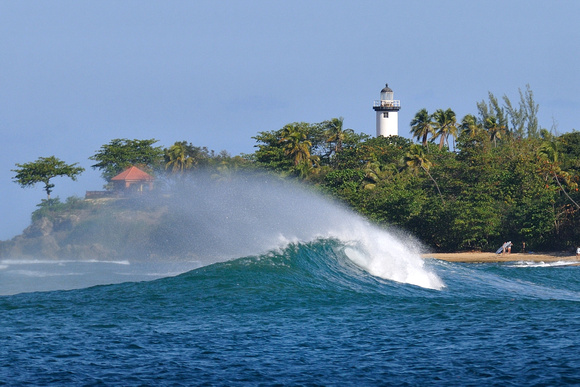 Surf at Rincon Lighthouse